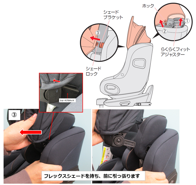 クルリラフィット】フレックスシェードの取り付け方、取り外し方