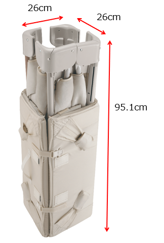 ココネルエアーリュクス】折りたたんだ時のサイズを教えてください。